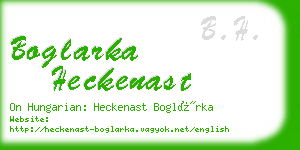 boglarka heckenast business card